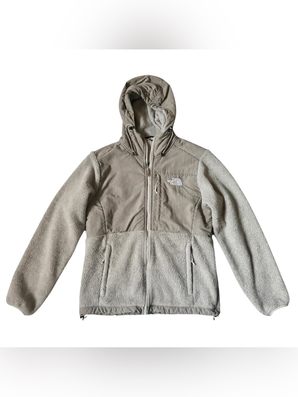 Pre-Owned The North Face Denali Polartec Fleece Hooded Jacket Womens S Gray
